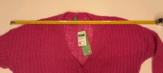 Cardigan Benetton fucsia 13/14 anni