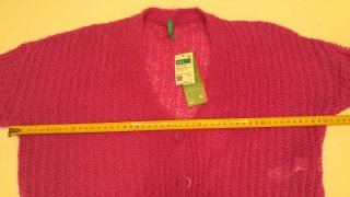 Cardigan Benetton fucsia 13/14 anni
