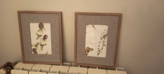 Cuadros decorativos de tela y madera