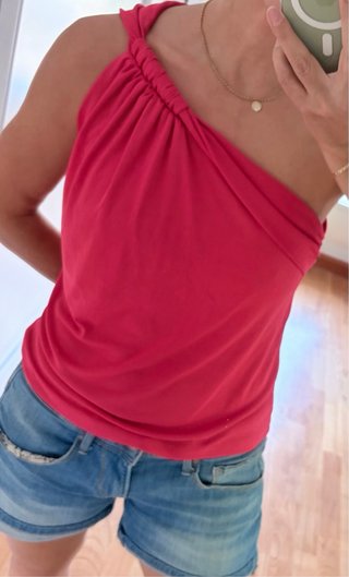 Top asimétrico Zara
