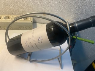 Botellero de metal con diseño de bicicleta