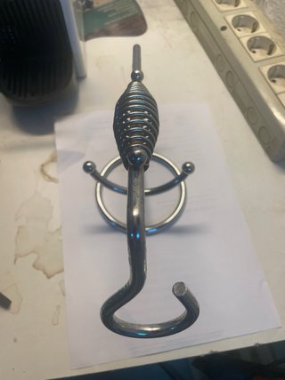 Botellero de metal con diseño de bicicleta