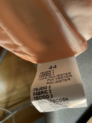 Vestido de fiesta rosa y plata