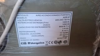 Aire acondicionado Orbegozo