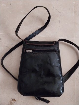 Bolso piel negro