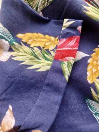 Camicia Uomo Hawaiana Blu/Multicolor Taglia M