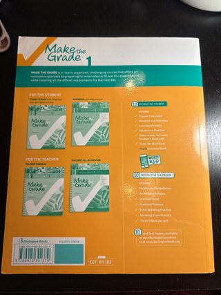 Make the Grade Workbook. Bachillerato