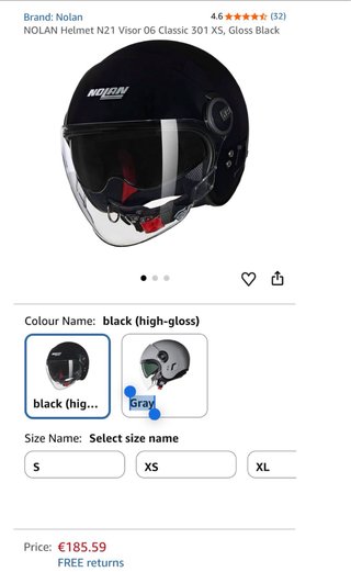 Casco Moto Nolan Negro Policarbonato