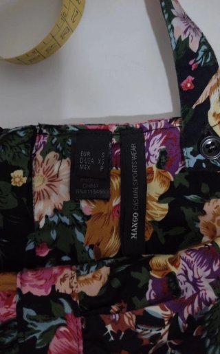 Vestido talla S Mango flores