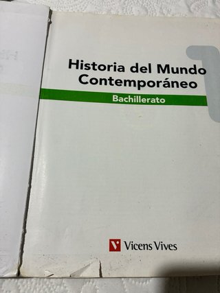 Historia del mundo contemporáneo 1 Bachillerato