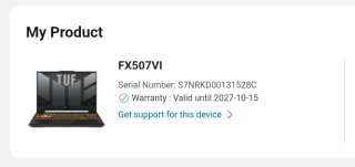 ASUS TUF GAMING F15 FX507VI  RTX4070 32RAM