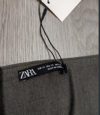 Top Zara gris talla única nuevo con etiqueta