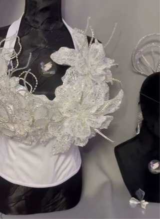Vestido Novia Gitana Blanco Talla Única