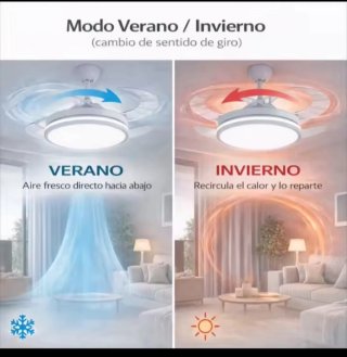 Ventilador de techo con luz LED⭐⭐⭐⭐⭐