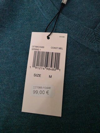 Jersey Michael Kors V-Neck Teal