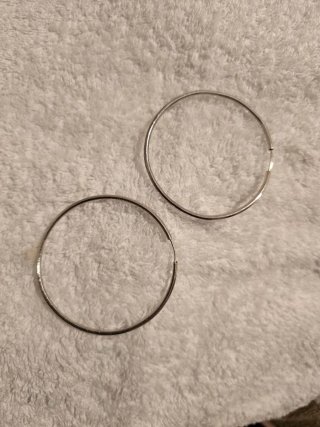 Aros de plata grandes