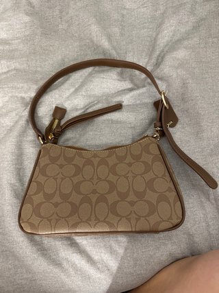 Bolso Coach Monogram Marrón y Beige