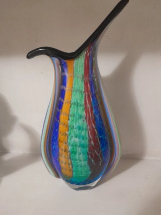 Jarrón Murano Multicolor Cristal