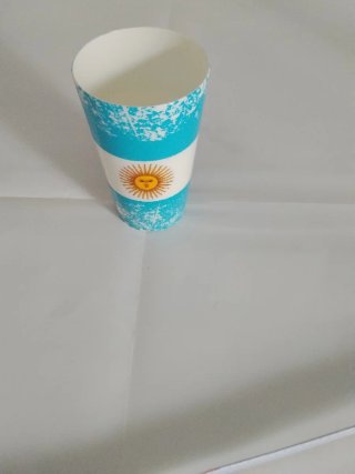 Vaso con bandera Argentina
