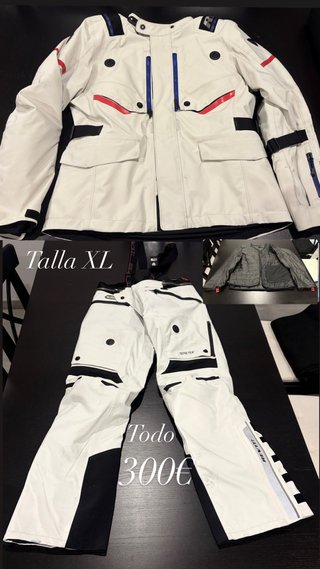 Conjunto Moto Talla XL Blanco
