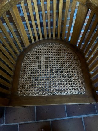 Butaca circular madera teca Bali