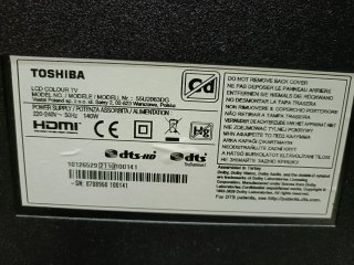 Televisor Toshiba 55U2063DG para piezas