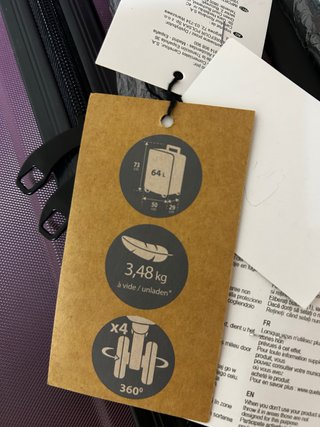 Maleta de viaje Carrefour morada 64L