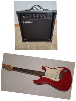 Amplificador Guitarra Yamaha GA15II + guitarra
