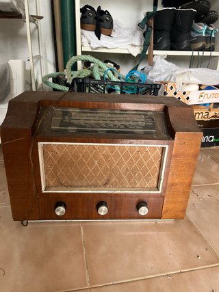 Radio Vintage Madera Marrón