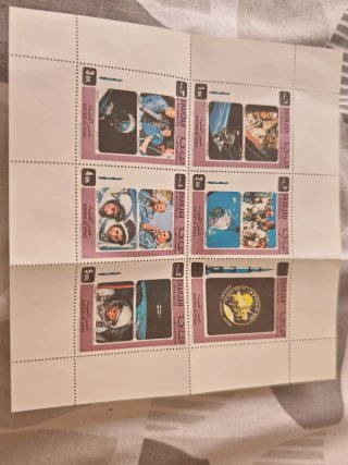 Sellos Historia del Espacio APOLO 13 6 uds