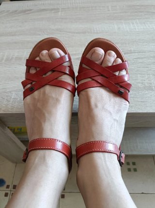 Sandalias rojas talla 40