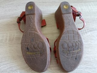 Sandalias rojas talla 40