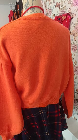 Casaco Laranja Halloween Fantasmas Tamanho M