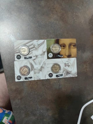 Coincard Francia Louvre 2 euro 2025