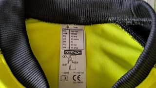 Camiseta portero Kipsta con protecciones.133-142cm