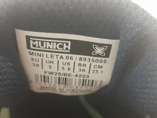 Bambas Munich Talla 38 Nuevas