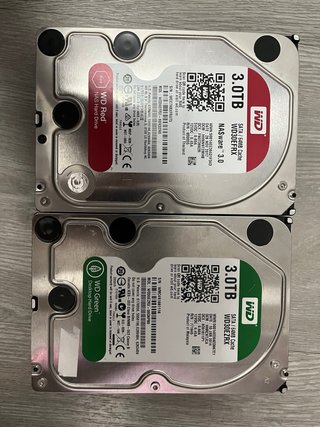 Lote 2 Discos Duros WD 3TB PARA PIEZAS 881116
