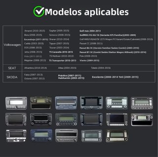 Pantalla radio de coche Volkswagen