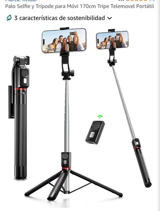 Trípode Selfie 170cm con Mando NUEVO