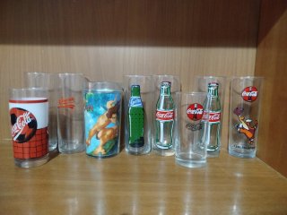 Set di bicchieri Coca-Cola, Sprite, Disney Vintage