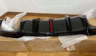Difusor trasero negro para BMW, Lexus, Audi A4