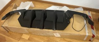 Difusor trasero negro para BMW, Lexus, Audi A4
