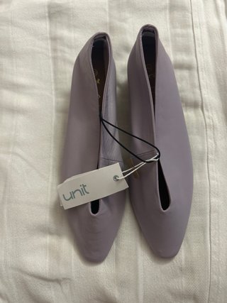 Zapatos piel lila