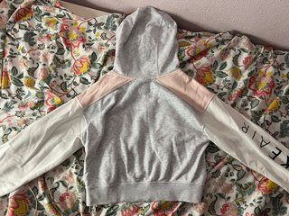Sudadera Nike Air Gris, Rosa y Blanca