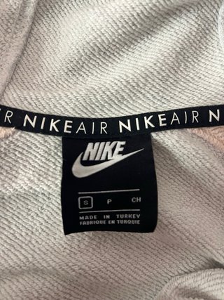 Sudadera Nike Air Gris, Rosa y Blanca