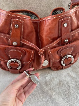Bolso Vintage Francesco Viasia original cuero