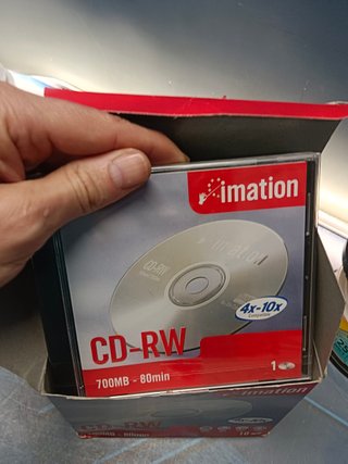 lote CD-R caja incompleta + 2 bobinas incompleta