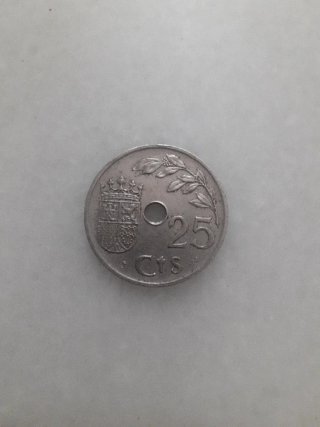 Moneda 25 PTAS España Corona