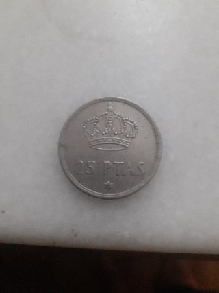 Moneda 25 PTAS España Corona