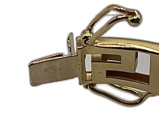 brazalete oro 18k con circonita